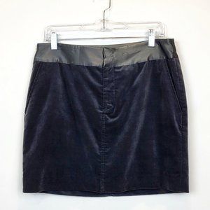 Martin & Osa Gray Silk Trim Pockets Mini Skirt, Size 8, GUC